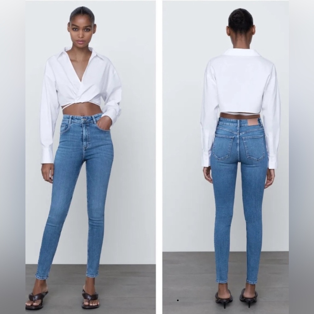 Zara washed skinny jeans